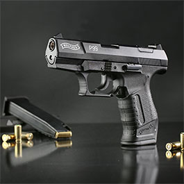 Kleinbild 1 Walther P99 Schreckschuss Pistole Kal. 9mm P.A.K. brniert + 50 Schuss Skullfire Platzpatronen