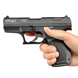 Kleinbild 5 Walther P99 Schreckschuss Pistole Kal. 9mm P.A.K. brniert + 50 Schuss Skullfire Platzpatronen