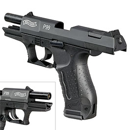 Kleinbild 8 Walther P99 Schreckschuss Pistole Kal. 9mm P.A.K. brniert + 50 Schuss Skullfire Platzpatronen