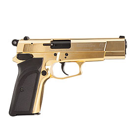 Browning GPDA9 Schreckschuss Pistole 9mm P.A.K. gold finish + 50 Schuss Pobjeda Steel Blitz Bild 2