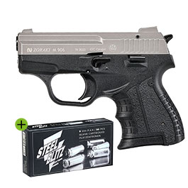 Zoraki 906 Schreckschusspistole 9mm P.A.K. titan inkl. 50 Schuss Pobjeda Steel Blitz Platzpatronen