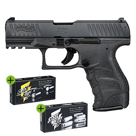 Walther PPQ M2 Schreckschuss Pistole 9mm P.A.K. schwarz inkl. 2x 50 Platzpatronen
