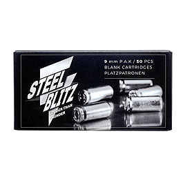 Pobjeda Steel Blitz Knallpatronen 9mm P.A.K. 5 x 50 Stück Bild 4