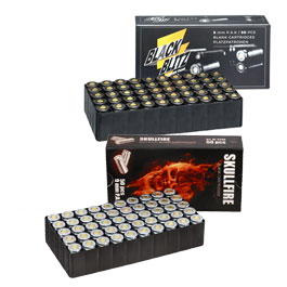 Kleinbild 5 Retay X Treme Schreckschuss Pistole 9mm P.A.K. nickel inkl. 100 Platzpatronen Skullfire und Black Blitz