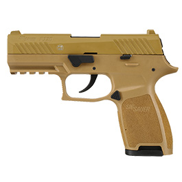 Versandrcklufer Sig Sauer P320 Schreckschuss Pistole 9mm P.A.K. inkl. Waffenkoffer dark earth