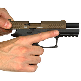 Sig Sauer P320 Schreckschuss Pistole 9mm P.A.K. inkl. Waffenkoffer midnight bronze Bild 6