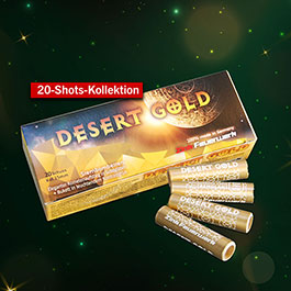 Zink Desert Gold Sternbombetten Goldglitter - 20 Schuss Signaleffekte fr Schreckschusswaffen