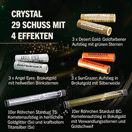 Kleinbild 1 Zink Feuerwerk Crystal 29-teilig Signaleffekte fr Schreckschusswaffen