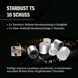 Kleinbild 1 Zink Feuerwerk Stardust TS 10 Schuss Signalsterne f�r Schreckschusswaffen