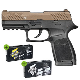 Sig Sauer P320 Schreckschuss Pistole 9mm P.A.K. midnight bronze inkl. 100 Schuss Platzpatronen