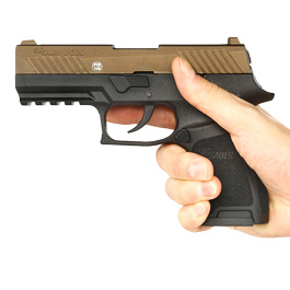 Sig Sauer P320 Schreckschuss Pistole 9mm P.A.K. midnight bronze inkl. 100 Schuss Platzpatronen Bild 3