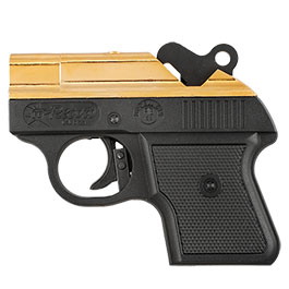 Record Derringer Schreckschusspistole 6 mm Flobert Gold