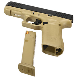 Glock 17 Gen5 Schreckschuss Pistole 9mm P.A.K. coyote French Army Edition inkl. Glock Koffer und Wechsel-Griffrücken Bild 9