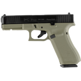 Glock 17 Gen5 Schreckschuss Pistole 9mm P.A.K. Battlefield Green inkl. Waffenkoffer