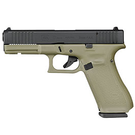 Glock 17 Gen5 Schreckschuss Pistole 9mm P.A.K. Battlefield Green inkl. Waffenkoffer