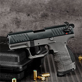 Kleinbild 1 SONDERATION - Walther P22Q Schreckschuss Pistole 9mm P.A.K. Cerakote Meteor Gray inkl. 100 Schuss Platzpatronen
