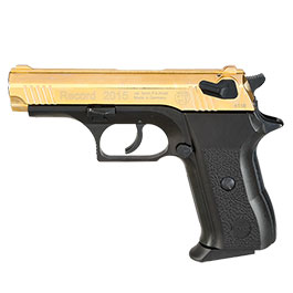 Record 2015 Schreckschuss Pistole Kal. 9mm P.A.K Sonderedition bicolor gold/brniert