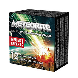 Kleinbild 1 Umarex Signaleffekt Leucht-Signalsternwirbel Meteorite grn/silber 12 Stck