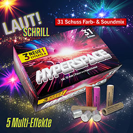 Umarex Signaleffekte Hyperspace Set - 31 teiliges Feuerwerksset mit 6 neuen unterschiedlichen Effekten