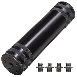 Zoraki Schalld�mpfer f. Schreckschusswaffen inkl. 4 Montageadapter schwarz