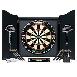 Winmau Dartboard Set XTREME mit Flgeltren inklusive Cabinet - Board - Dartpfeile