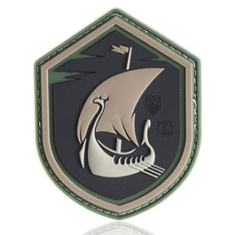 JTG 3D Rubber Patch Dragonship grn Klettflche