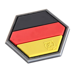 JTG 3D Rubber Patch Deutschland Flagge, fullcolor, Hexagon Klettfläche Bild 1 xxx: