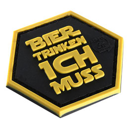 Kleinbild 1 JTG 3D Rubber Patch Bier trinken ich muss Klettfl�che