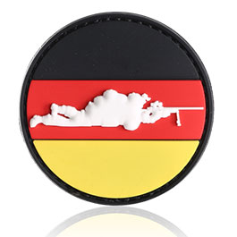 Patch Deutschland Flagge DEU PVC Klein Oliv Sand