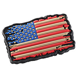 101 INC 3D Rubber Patch USA Flagge vintage Klettfläche Bild 1 xxx: