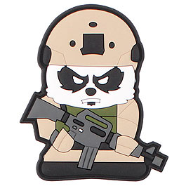 3D Rubber Patch mit Klettflche Tactical Panda fullcolor