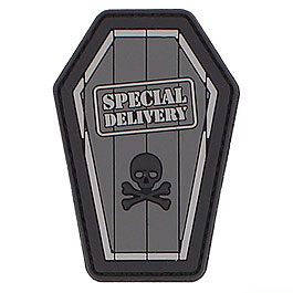 3D Rubber Patch Special Delivery grau