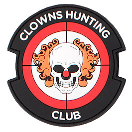3D Rubber Patch Clowns Hunting Club rot