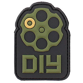 3D Rubber Patch mit Klettflche Do It Yourself schwarz/oliv