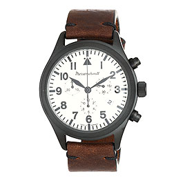 Messerschmitt Chronograph ME-5030-44B mit Vintage Lederband