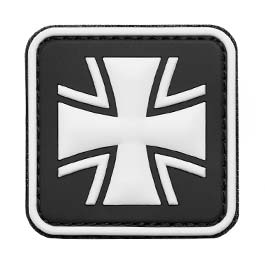 3D Rubber Patch Eisernes Kreuz schwarz