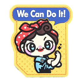 Mil-Spec Monkey 3D Rubber Patch We Can Do It Cute fullcolor