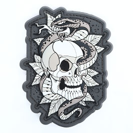 Mil-Spec Monkey 3D Rubber Patch Skull Snake 2 urban