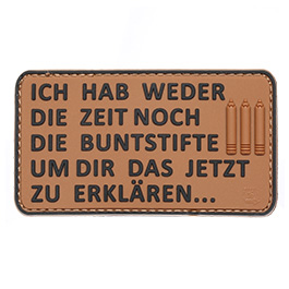 JTG 3D Rubber Patch mit Klettflche Buntstifte coyote/black