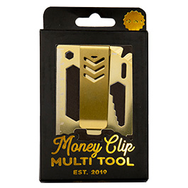 Geldklammer Multitool 10 in 1 gold
