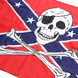 Flagge Südstaaten mit Totenkopf 150 x 90 cm Bild 2