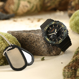 Casio G-Shock Uhr Armbanduhr GA-2100SU-1AER camouflage Bild 5