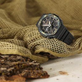 Casio G-Shock Uhr Armbanduhr GA-2100SU-1AER camouflage Bild 6