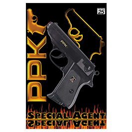 Special Agent PPK Spielzeugpistole 25-Schuss schwarz