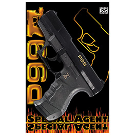 Special Agent P99 Spielzeugpistole 25-Schuss schwarz