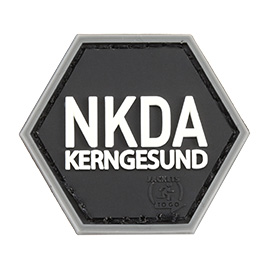 JTG 3D Rubber Patch mit Klettfläche Hexpatch NKDA Kerngesund swat