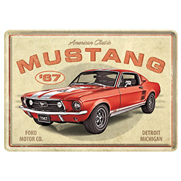 Blechpostkarte Ford Mustang GT 1967