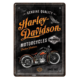 Blechpostkarte Harley Davidson Timeless Tradition