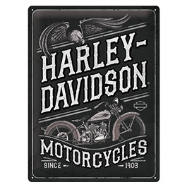 Blechschild Harley-Davidson Motorcycles Eagle 30 x 40 cm