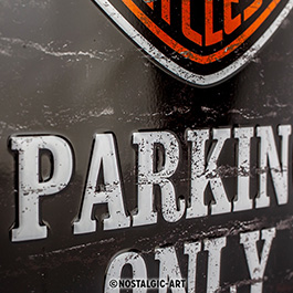 Blechschild Harley-Davidson Parking Only 15 x 20 cm Bild 1 xxx: